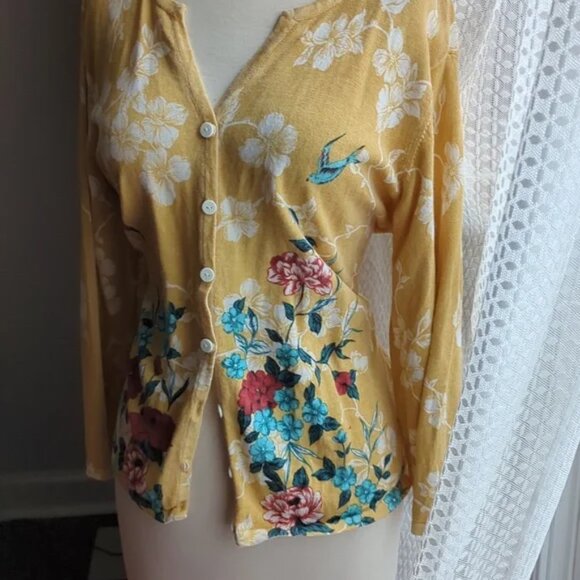 🌼 HEARTS OF PALM Spring Cardigan XL 🌼 - Picture 2 of 5